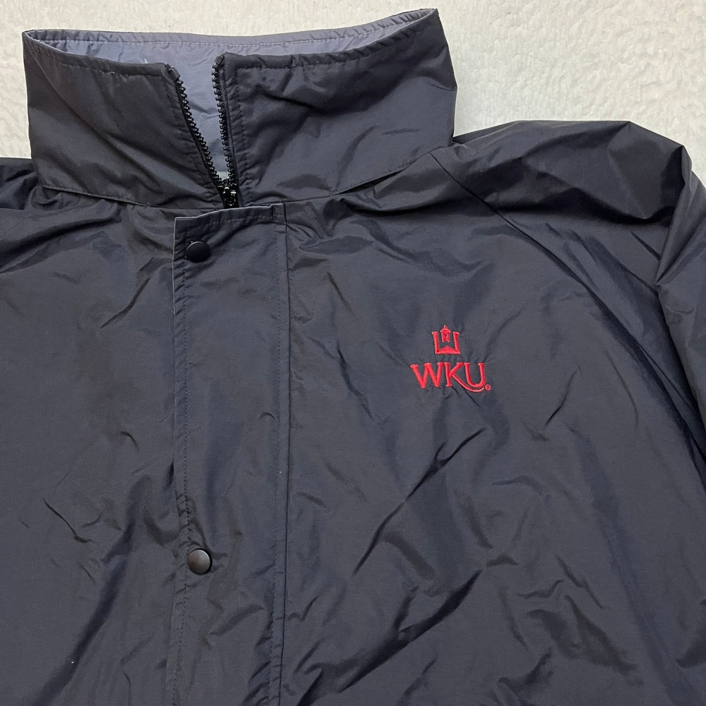 Red Kap Jacket Mens 5XL Black WKU Hilltoppers JN30BK Fleece Lined Windbreaker